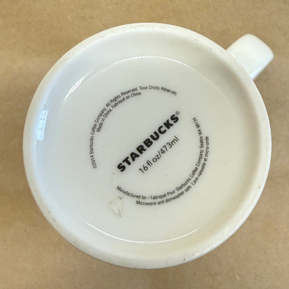 Starbucks Tall Siren Arrows with Heart Mug-2014